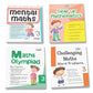 Grade 3 Comprehensive Learning with Mathematics Workbooks Set of 4 Ages 8-9 Years: Gear Up Math, Mental Math, Olympiad, and Challenging Word Problems - Swadesiicart