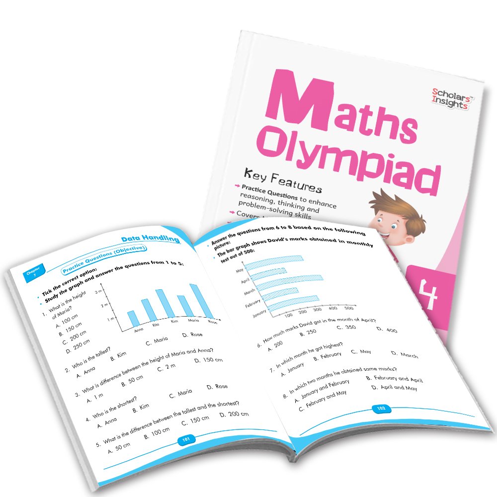 Grade 4 Comprehensive Learning with Mathematics Workbooks Set of 4 Ages 9-10 Years: Gear Up Math, Mental Math, Olympiad, and Challenging Word Problems - Swadesiicart