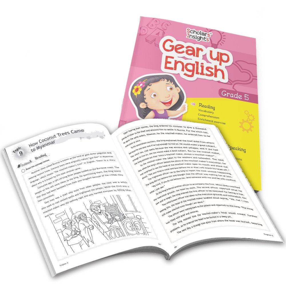 Grade 5 Ultimate English Combo Practice Workbooks Set of 4: NEP Based Interactive Grammar & Writing Skills, Olympiad Prep| Ages 10-11 Years - Swadesiicart