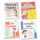 Grade 5 Comprehensive Learning with Mathematics Workbooks Set of 4 Ages 10-11 Years: Gear Up Math, Mental Math, Olympiad,Challenging Word Problems - Swadesiicart