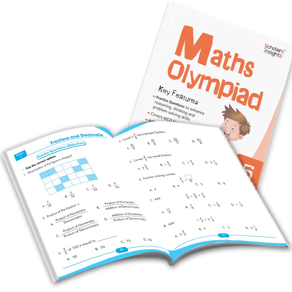 Grade 5 Comprehensive Learning with Mathematics Workbooks Set of 4 Ages 10-11 Years: Gear Up Math, Mental Math, Olympiad,Challenging Word Problems - Swadesiicart
