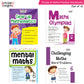 Grade 6 Comprehensive Learning with Mathematics Workbooks Set of 4 Ages 11-12 Years: Gear Up Math, Mental Math, Olympiad, Challenging Word Problems - Swadesiicart