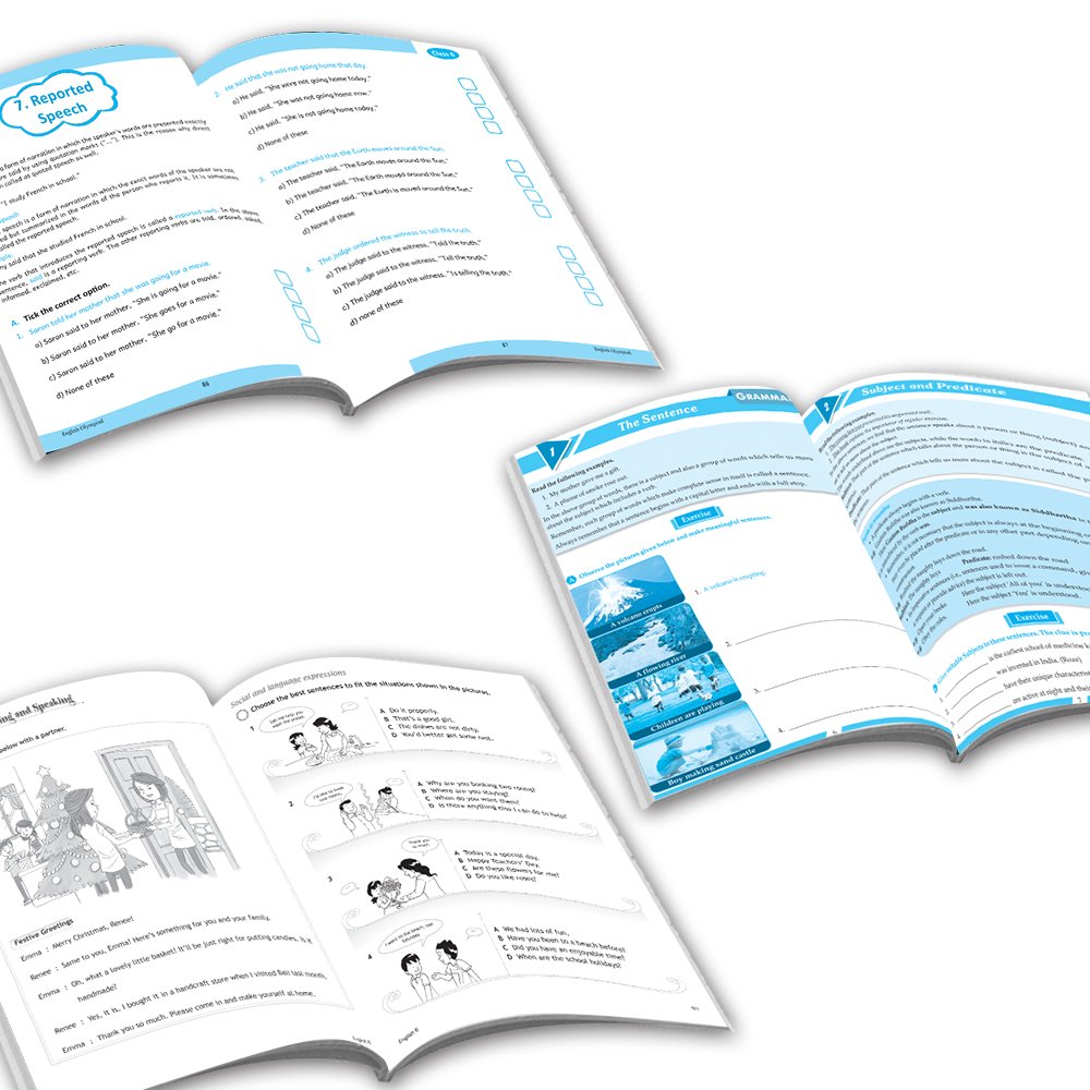Grade 6 Ultimate English Combo Practice Workbooks Set of 3: NEP based Grammar, Writing Skills, Olympiad Prep, and Gear Up English| Ages 11-12 Years - Swadesiicart