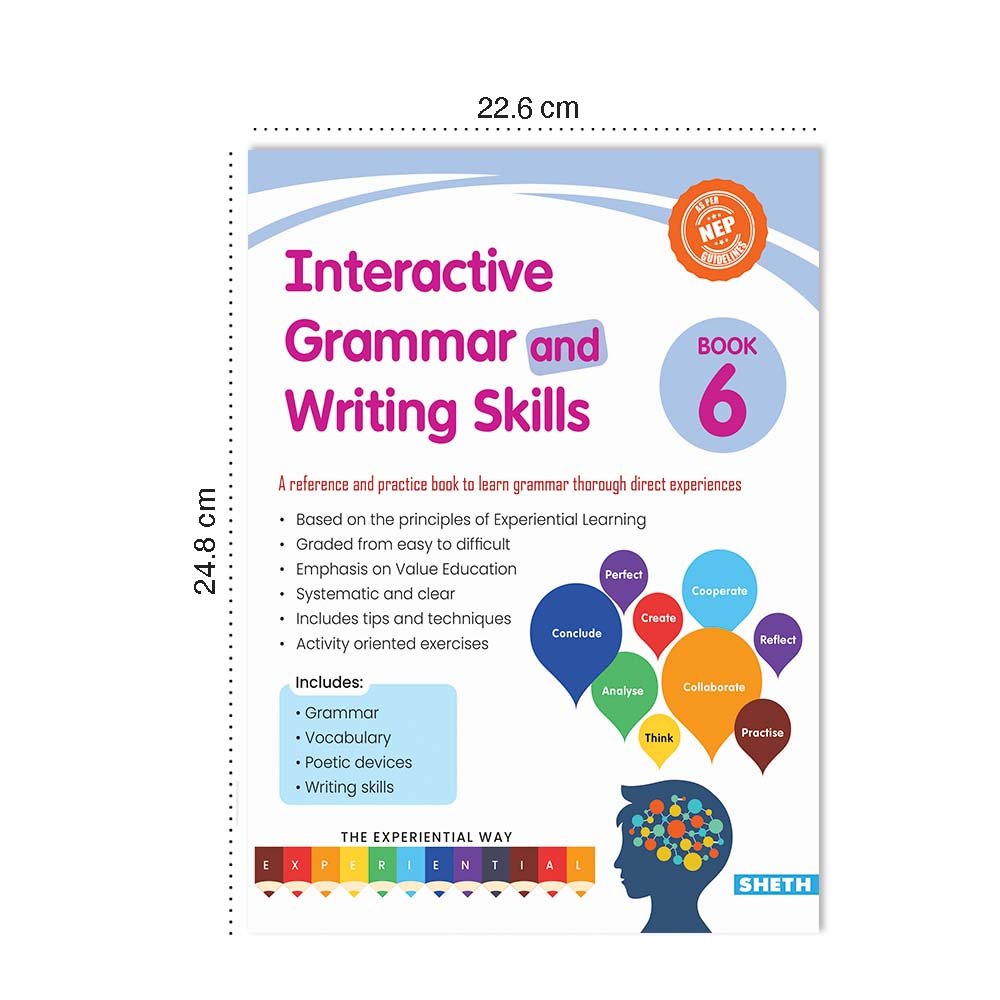 Grade 6 Ultimate English Combo Practice Workbooks Set of 3: NEP based Grammar, Writing Skills, Olympiad Prep, and Gear Up English| Ages 11-12 Years - Swadesiicart