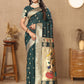 Lorenvalley Fashion Green Soft Paithani Silk Woven Design Rich Zari Meenakari Weaving Saree - Swadesiicart