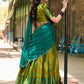 Lorenvalley Green Kanjivaram Silk Zari Weaving Lehenga Choli with Dupatta | Swadesiicart