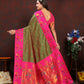 Lorenvalley Fashion Green Soft Paithani Silk Woven Design Rich Zari Meenakari Weaving Saree - Swadesiicart