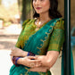 Lorenvalley Green Kanjivaram Silk Zari Weaving Lehenga Choli with Dupatta | Swadesiicart