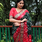 Lorenvalley Premium Pure Bandhej Tapeta Soft light weight silk saree with zari weaving Border - Multicolor - Swadesiicart