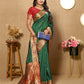 Lorenvalley Fashion Green Soft Paithani Silk Woven Design Rich Meenakari Zari Weaving Pallu Saree - Swadesiicart