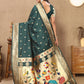 Lorenvalley Fashion Green Soft Paithani Silk Woven Design Rich Zari Meenakari Weaving Saree - Swadesiicart