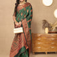 Lorenvalley Fashion Green Soft Katan Silk Woven Design Copper Zari Weaving Saree - Swadesiicart