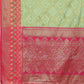 Lorenvalley Fashion Green Organza Silk Woven Design with Rich Meenakari Weaving Pallu Saree - Swadesiicart