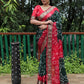 Lorenvalley Premium Pure Bandhej Tapeta Soft light weight silk saree with zari weaving Border - Multicolor - Swadesiicart