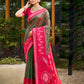 Anaita Green Soft Silk Saree With Floral Printed Work With Blouse