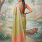 Anaita Green Tissue Saree With Blouse