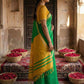 Anaita Green Cotton Printed Saree With Blouse