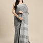 Anaita Grey Linen Saree With Blouse