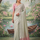 Anaita Grey Tissue Saree With Blouse