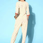 Ahalyaa Womens Offwhite Crepe Printed Jumpsuit - Swadesiicart