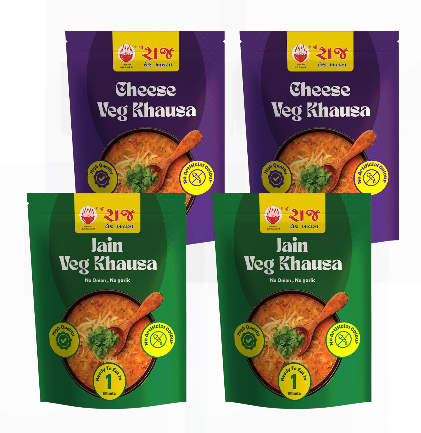4 Khausa combo (2 Jain & 2 Cheese)