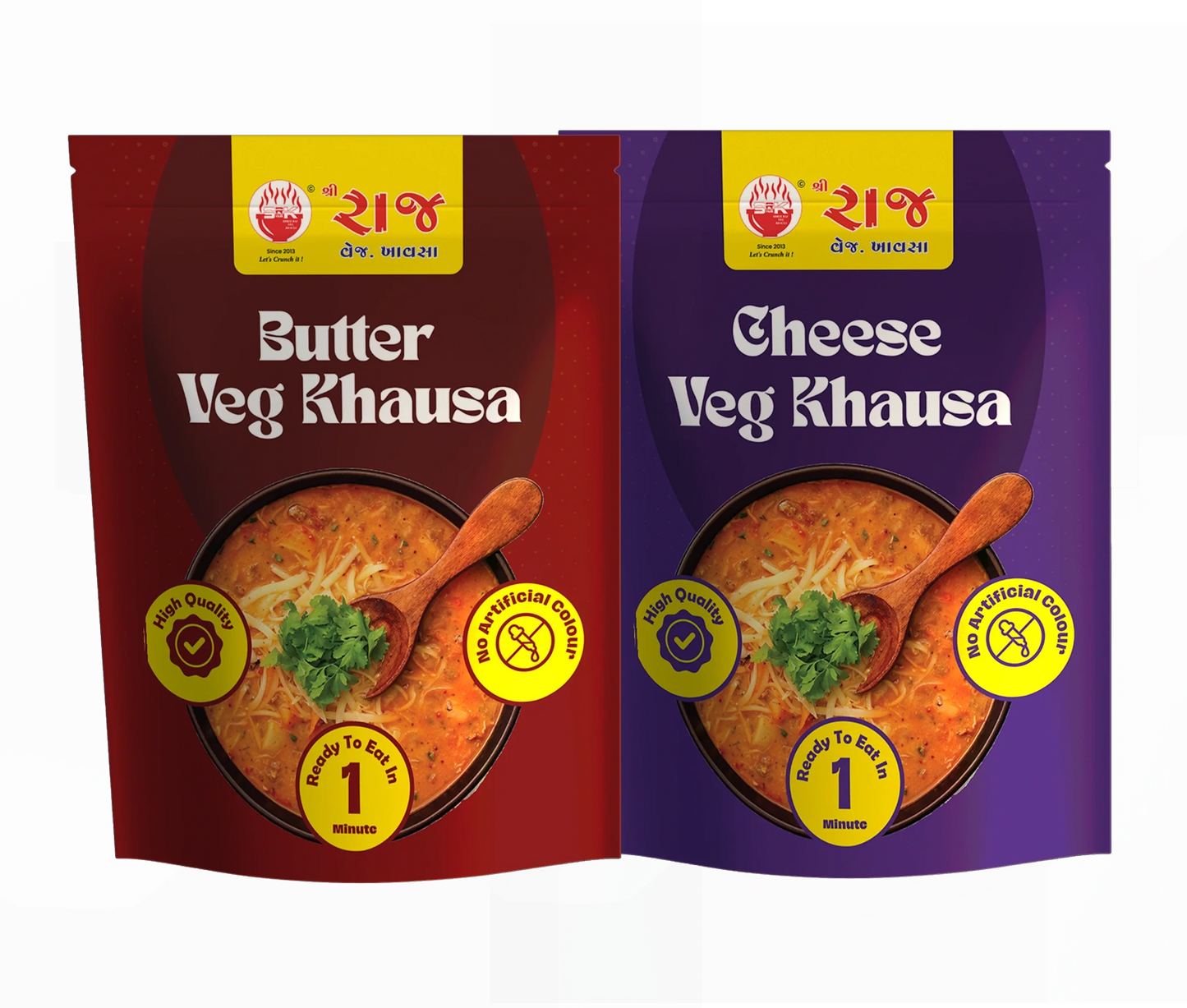 2 Khausa combo (1 Butter + 1 Cheese)