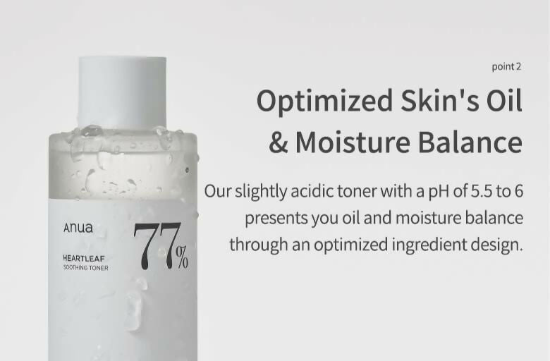 Anua Heartleaf 77% Soothing Toner - pH 5.5 Skin Trouble Care, Calming Skin, Refreshing, Purifying - Korean Skincare | Swadesiicart