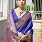 Vishnu Weaves Women's Royal Paithani Silk Zari Woven Saree with Blouse - Swadesiicart