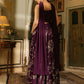Janasya Purple Georgette Solid Lehenga Choli Dupatta | Swadesiicart