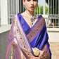 Vishnu Weaves Women's Royal Paithani Silk Zari Woven Saree with Blouse - Swadesiicart