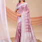 Shree Shyam Fashion Varnika Purple Linen Cotton Saree