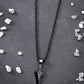 NVR Men's Black Rhodium-Plated Arrow-Shaped Pendant With Chain - NR Retail-NVR