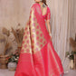 Aastha Fashion Yellow Banarasi Tissue Silk Weaving Saree