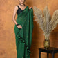 Very Much Indian Pure Mul Cotton Handloom Saree - Green | Swadesiicart