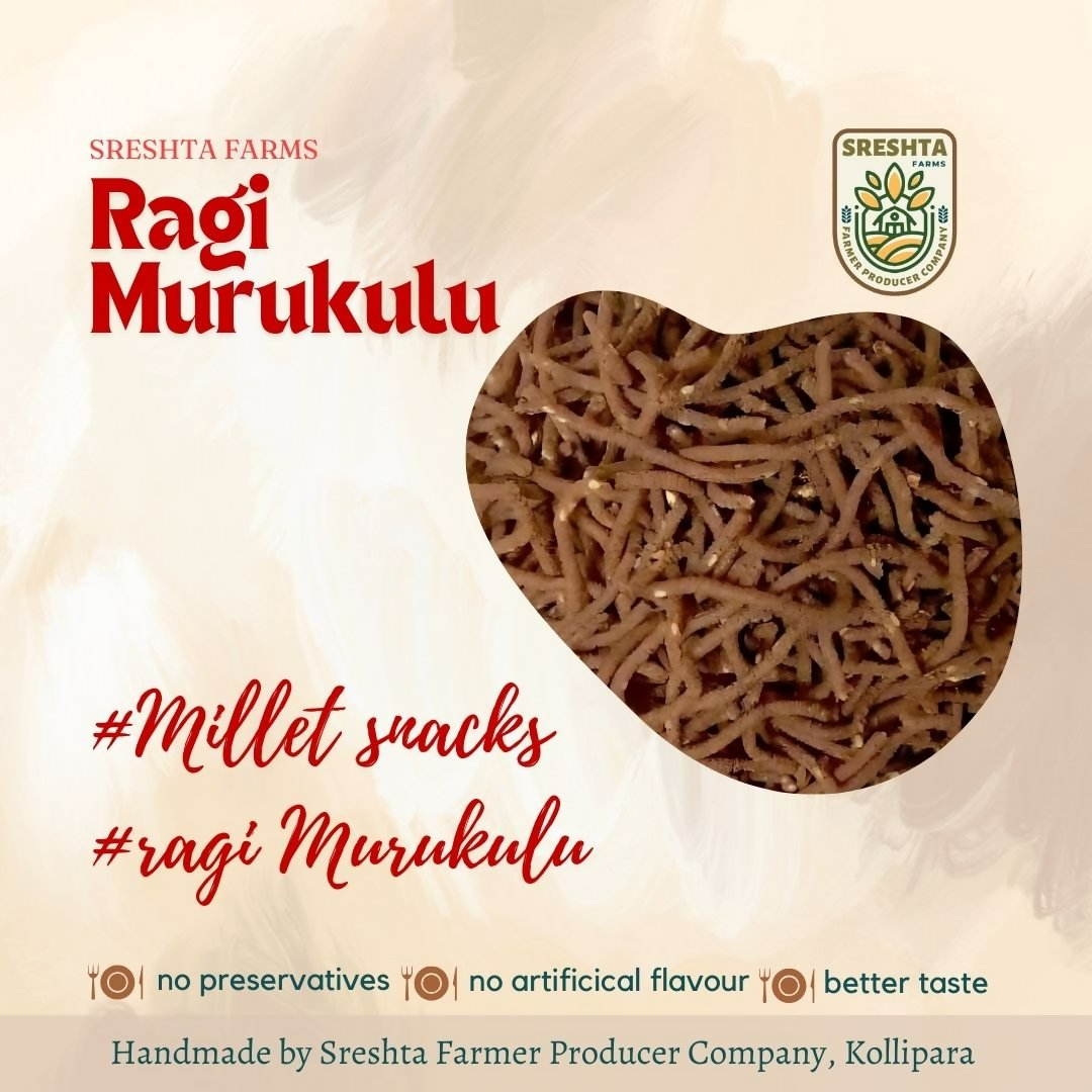 Sreshta Farms Ragi Murukulu | Swadesiicart