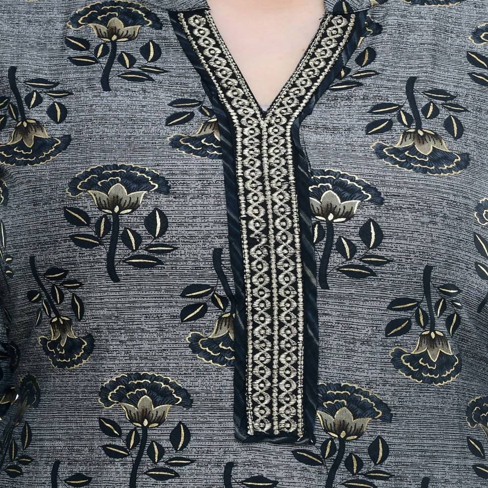 Lagi Women's Black Rayon Straight Printed Kurta & Palazzo (MRP102) | Swadesiicart