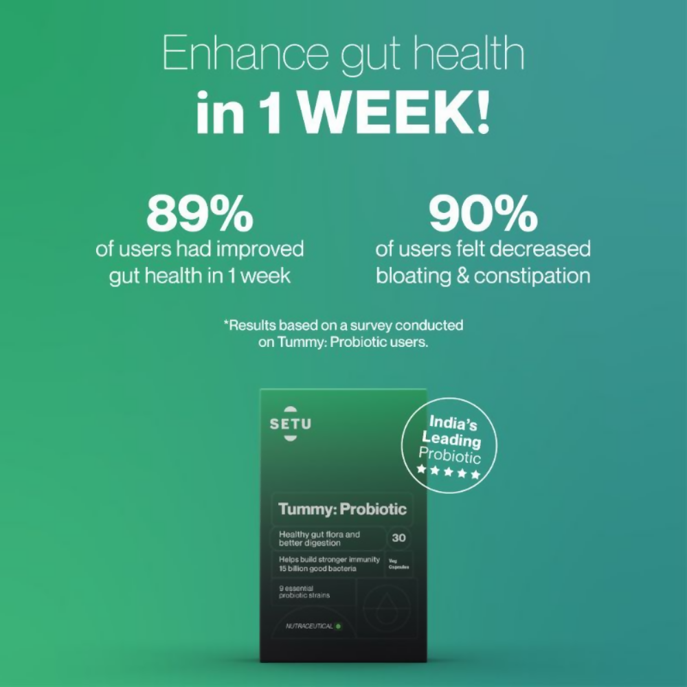 Setu Tummy Probiotics Naturally Fermented Capsules | Swadesiicart