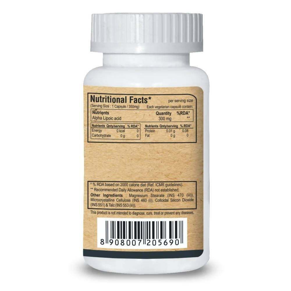 Pure Nutrition Alpha Lipoic Acid Capsules | Swadesiicart