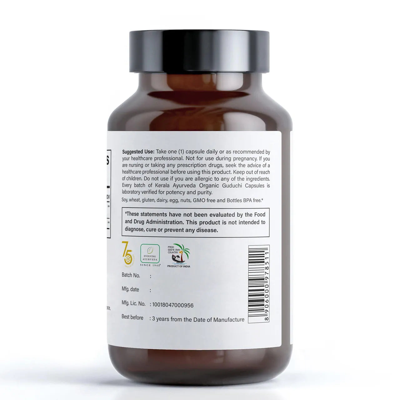 Guduchi - Supports Immune System and Hormones (60 Veg Capsules)