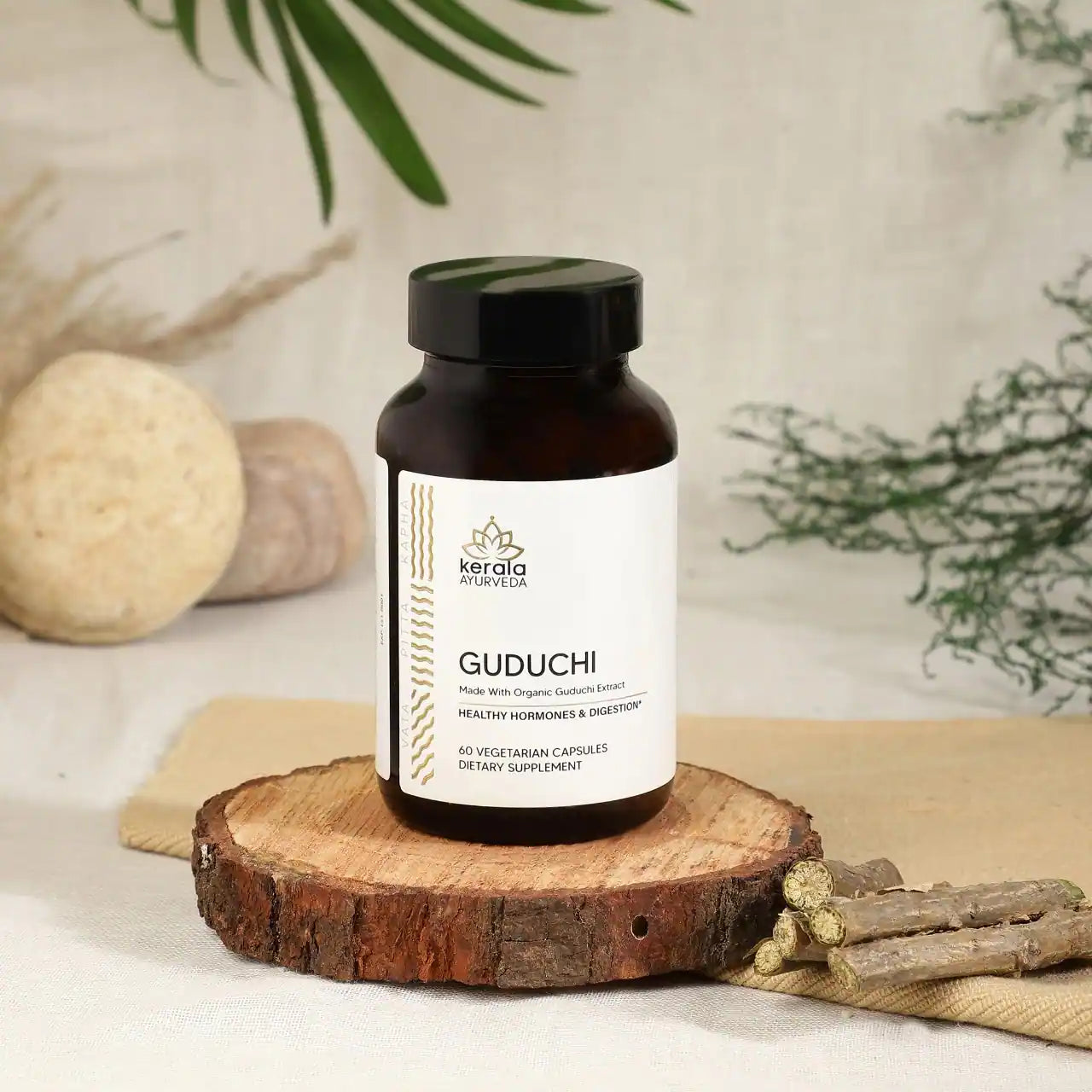 Guduchi - Supports Immune System and Hormones (60 Veg Capsules)