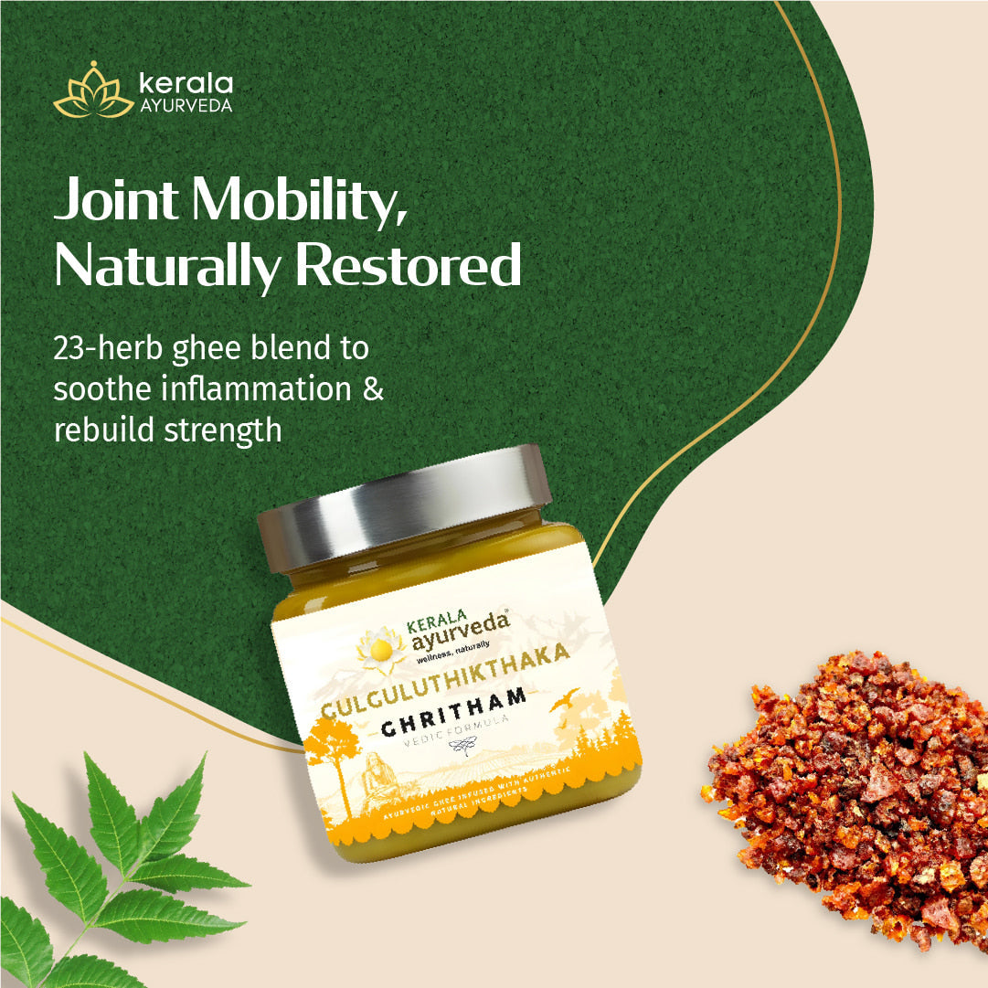 Gulguluthikthaka Ghee (Ghritham) - Herb Infused Ghee for Joint Support