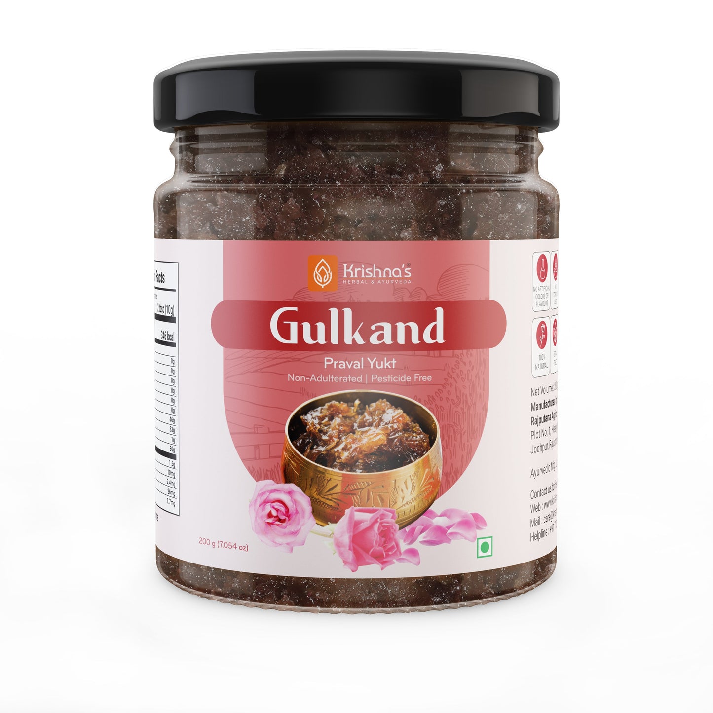 Krishna'S Herbal & Ayurveda Gulkand | Swadesiicart