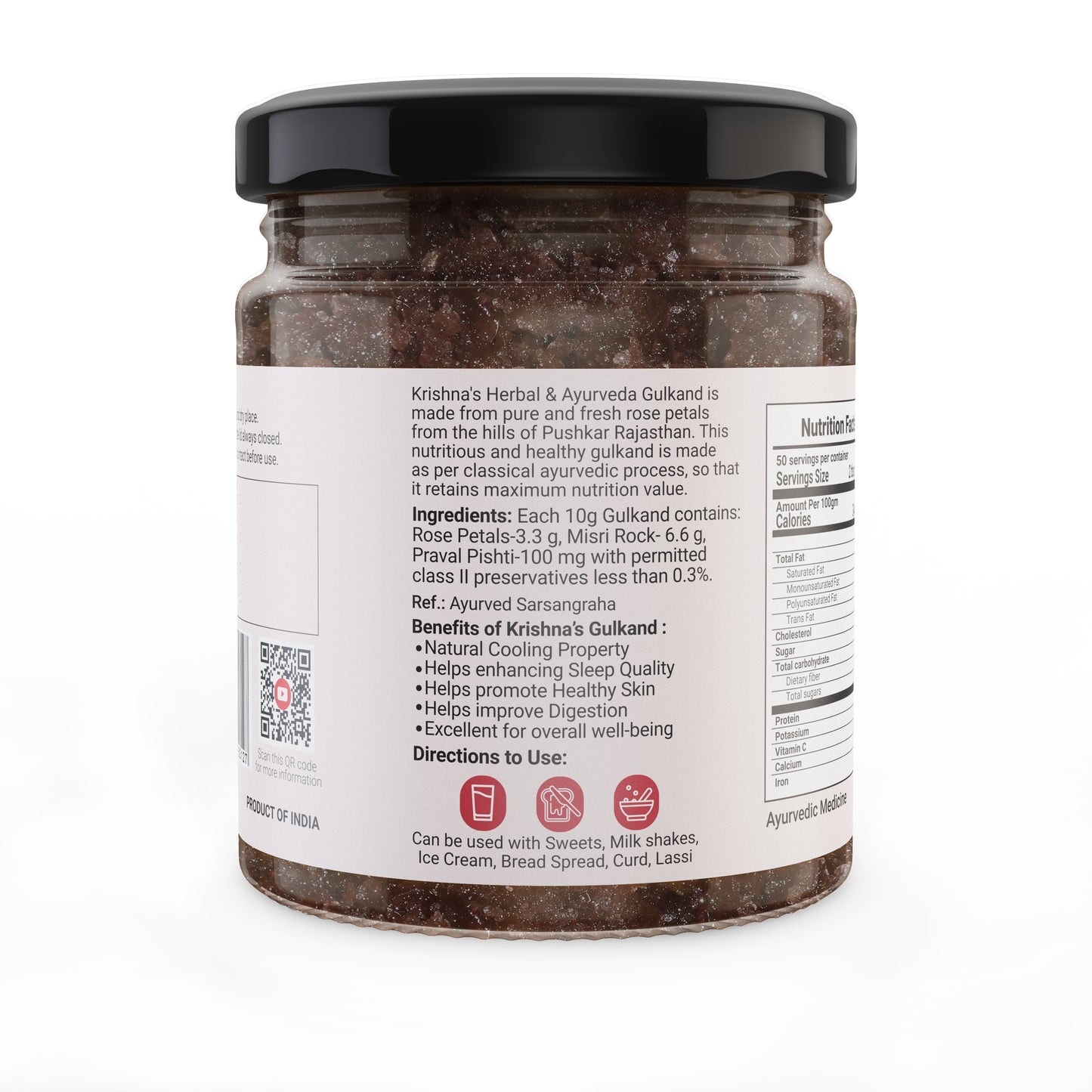 Krishna'S Herbal & Ayurveda Gulkand | Swadesiicart