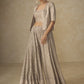 Vegaa Fashion Beige Georgette Embroidered & Hand Work Jacket Style Co-Ord Set - Swadesiicart