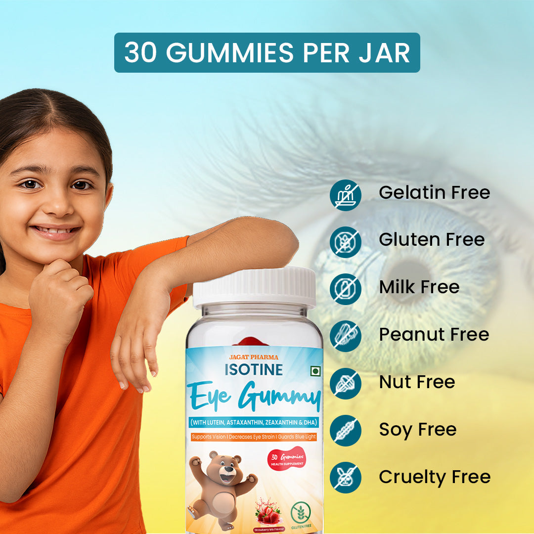 Jagat Pharma Isotine Eye Gummy for Kids | Swadesiicart