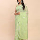 Shree Shyam Fashion Linen Cotton Light Green Saree