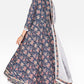 NOZ2TOZ Women Blue Anarkali Kurta With Pant & Dupatta (3pcs set) - Swadesiicart