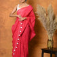 Very Much Indian Mul Cotton Khadi Design Handloom Woven Saree - Pink | Swadesiicart
