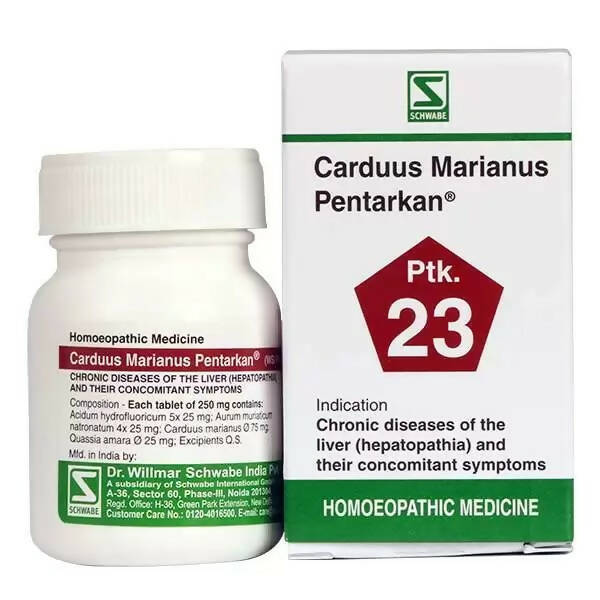 Dr. Willmar Schwabe India Carduus Marianus Pentarkan Ptk 23 Tablets | Swadesiicart