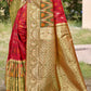 Shree Shyam Fashion Red Pochampally Silk Saree